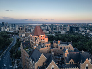 Fototapeta premium View on Montreal from above summer