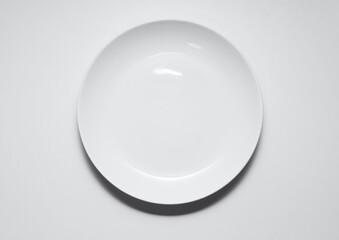 1枚の白い皿