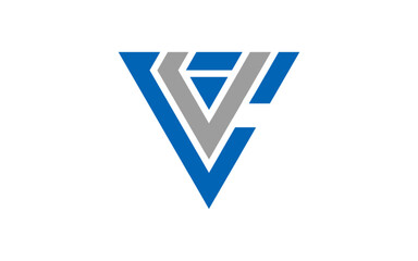 Initial u and v letter icon logo