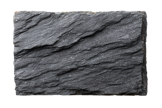 Textured dark gray slate stone surface with rough natural layers - Powered by Adobe