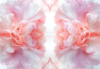 Soft pink floral pattern with delicate petals creating serene and elegant atmosphere. Perfect for backgrounds and designs