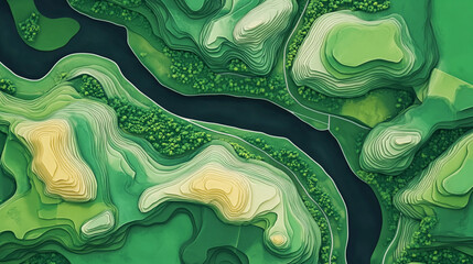Minimal map composition with clean lines and simple shapes, emphasizing geographic structure and spatial relationships in a modern, abstract style.