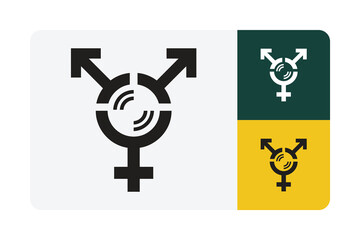 Celebrate Pride and Inclusion with this Empowering Transgender Symbol Graphic, Perfect for Modern Designs and Awareness Campaigns about Diversity and Acceptance
