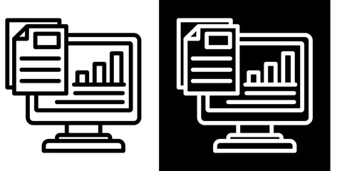 Analytics   Icon Set White Mix Style Collection