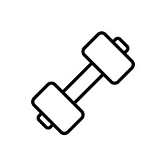 Outline dumbbell hand weight lifting line art
