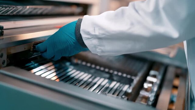 Medium shot focusing on technician cleaning multiple scanner rollers including flatbed and feeder types to boost overall scanner performance.