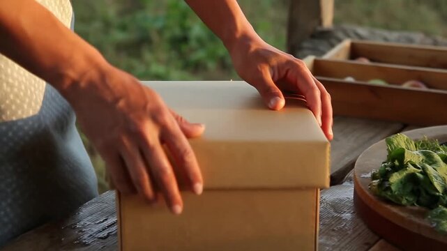 Limpando e embalando produtos da agricultura familiar em ambiente rural