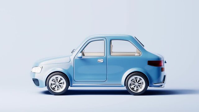 Realistic 3D style automobile car, 3d rendering 4k