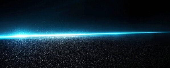 Abstract dark background featuring ethereal blue light rays.