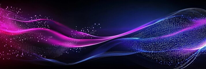 Visualizing digital binary data through waves and dots.