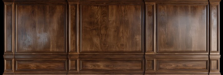 A polished ceramic floor complements the exquisite wood textures.