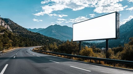 Ideal for showcasing advertisements in picturesque settings.