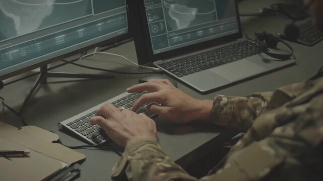 Inside a Real-Time Military Surveillance Command Center