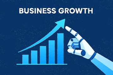 business graph with arrow