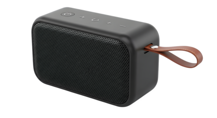 Portable wireless speaker with sleek design and rich sound, perfect for on-the-go entertainment and creating vibrant atmospheres anywhere anytime