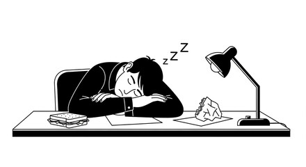 A person working on a computer in a stressed way