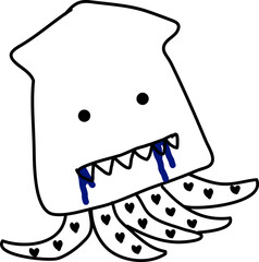 いか　海の生き物　