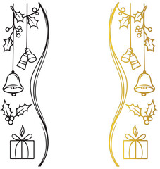 Luxury Black and Gold Christmas and New Year Template