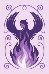 Phoenix Woman Rising from Ashes