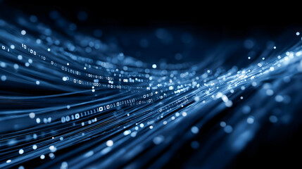 Abstract Digital Data Stream Technology Background