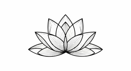 black and white flower