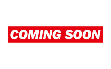 COMING SOON - Red Rubber Stamp With text message COMING SOON
