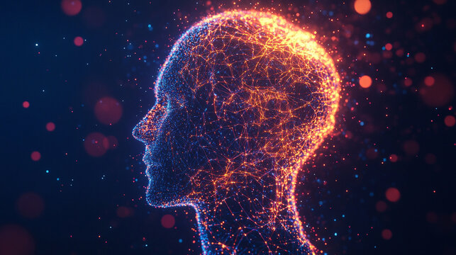 A floating AI interface hovers in midair, glowing with futuristic holographic elements, creating a hyperrealistic scene of digital interaction and advanced technology.