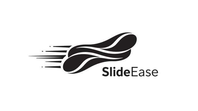 slide ease silhouette vector logo design for a travel or business company symbol