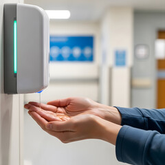 손 소독제 사용