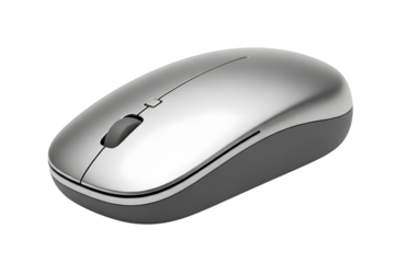wireless mouse isolated on transparent background for computer usage and work