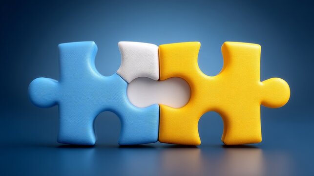 Hands solving puzzle pieces representing teamwork, collaboration, and business success, strategy and problem solving, cooperative effort, professional partnership, clean background.