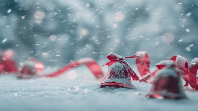 Christmas Bells in Snow