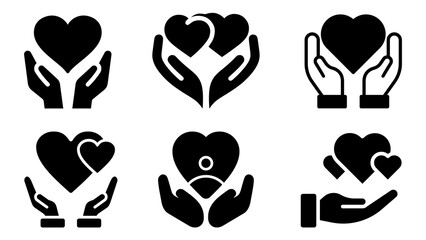 Heart Care and Support Icons error call