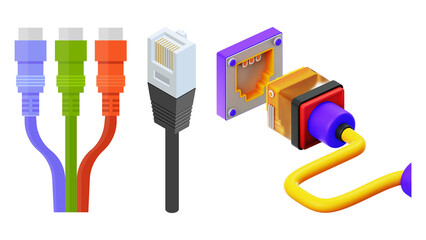 Network cables and connectors for computer connections