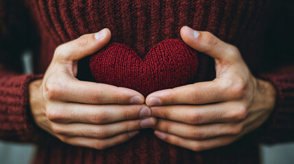 A hand over the chest conveys heartfelt emotion sincerity and compassion symbolizing empathy gratitude and the deep human connection of feeling and personal expression