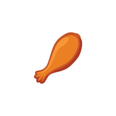 Fried chicken drumstick with crunchy golden crust