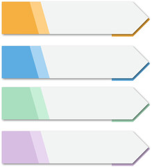 Arrow Infograpphic Label, Vector Flat Infographic Element, Infographic Elements for Process Charts, Workflow, Step-by-Step Layout, and Business Presentation.