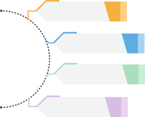 Business Workflow Arrow Shape, Vector Flat Infographic Element, Infographic Elements for Process Charts, Workflow, Step-by-Step Layout, and Business Presentation.