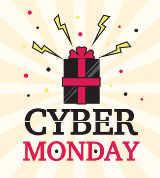 Cyber Monday Mega Sale Social Media Kit. E-commerce and Online Shopping Elements