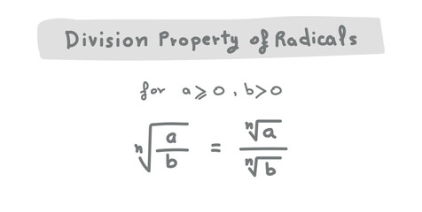 Division Property of Radicals in Mathematics.