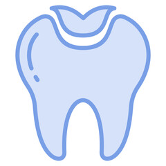Tooth Filling Icon Element For Design