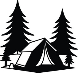 camping-tent-and-pine-tree-silhouette (1).eps