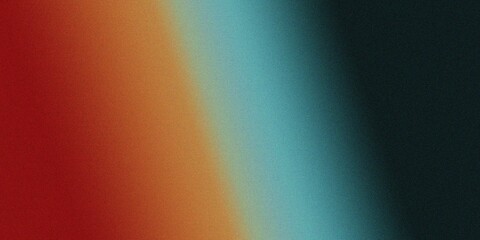 Blur gradient background. Abstract red yellow blue background with grainy texture