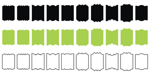 Shield icons set. Shield shape icons. Symbol shape, label, batch, sticker