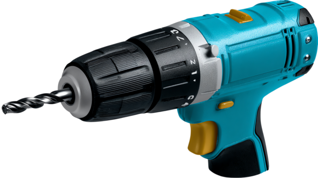 Precision Tool in Focus: A sleek and modern drill showcases its power and design, ready to tackle any task with accuracy.