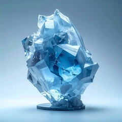 フロストシルバーの背景に、鋭く立ち上がる氷の破片が光を受けて輝きます。
ドラマチックなハイライトと冷たい反射が、映画的で静謐な冬の空気を描き出します。
高級感ある広告やプロダクトビジュアル、ミニマルアートにも最適。