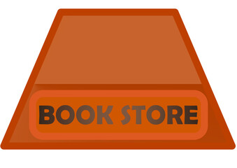 BOOK STORE LOGO THEME ORANGE