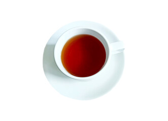 Coffee cup on white background