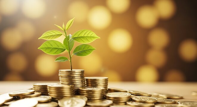 Invest today and watch your wealth grow like this vibrant seedling now