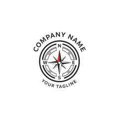 Compass Logo Design for Navigation and Directional Guidance.